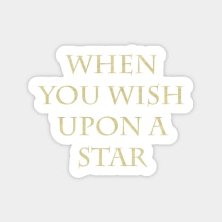 Wish Upon a Star Gold Sticker